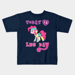 Today Is Leg Day Gym Pony Fitness Kids T-Shirt